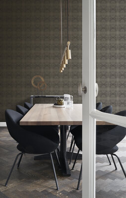 Origin Wallcoverings Raw Elegance (Met Gratis Lijm!) 347322 - Zwart