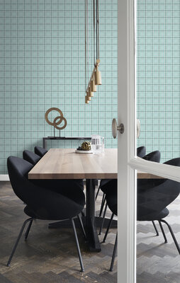 Origin Wallcoverings Wunderkammer (Met Gratis Lijm!) 347469 - Blauw / Groen