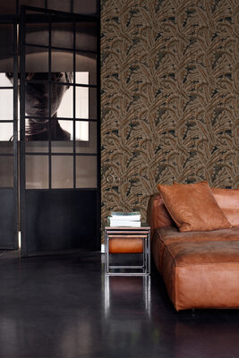 Origin Wallcoverings Wunderkammer (Met Gratis Lijm!) 347441 - Oranje / Bruin