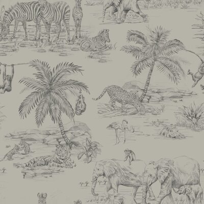 Origin Wallcoverings Wunderkammer (Met Gratis Lijm!) 347443 - Grijs