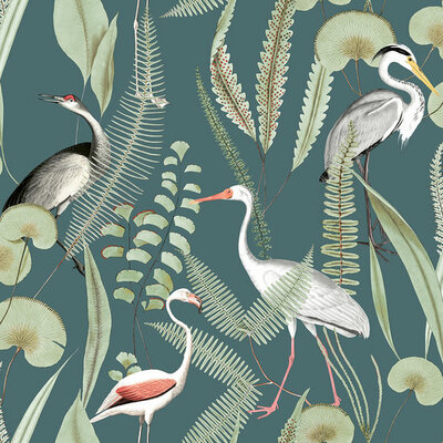 Dutch Wallcoverings Eden Flamingo / Reiger M374-14