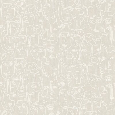 Dutch Wallcoverings Arty M412-07 Beige - wit