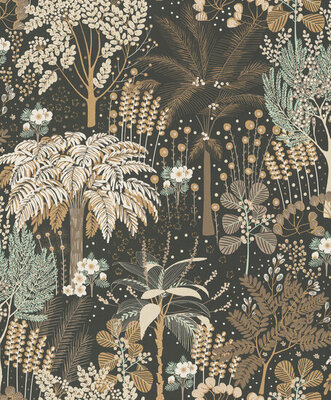 Dutch Wallcoverings Asperia A54801 groen - goud