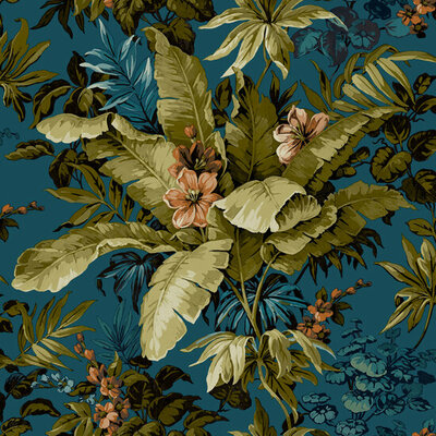 Dutch Wallcoverings Asperia A55801 groen - oranje