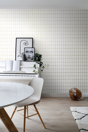 Esta Home Black & White 139131 (With a splash of gold) (*Gratis Lijm Actie) - Wit - Goud