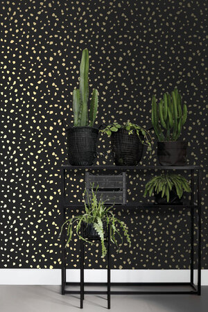 Esta Home Black & White 139134 (With a splash of gold) (*Gratis Lijm Actie) - Zwart - Goud