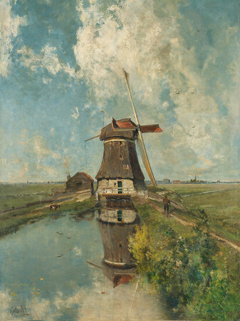 FBK Rijksmuseum Molen Poldervaart in de maand Juli RM16 (Met Gratis Lijm)