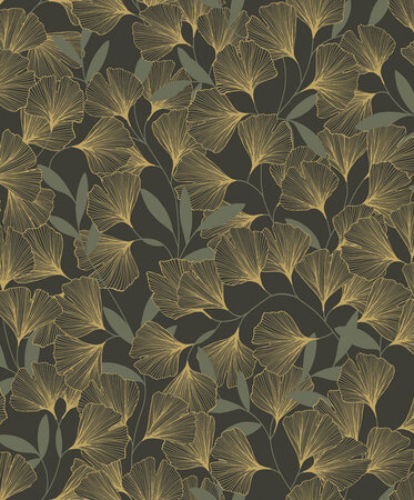 Dutch Wallcoverings Attitude A64402 Zwart - Goud