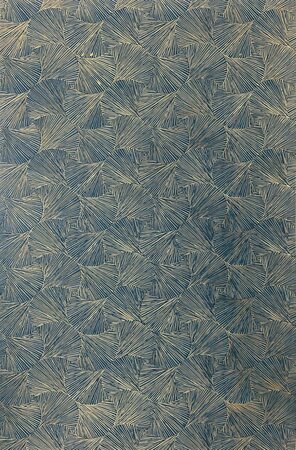 Casamance Nature Précieuse - Textures (Met Gratis Lijm*) 76522752 - Blauw / Metallic Goud