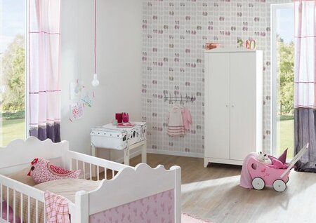 AS Creation Little Stars 35862-1 - Roze / Wit