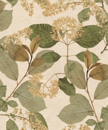 Noordwand Herbarium HE27230 Beige Groen