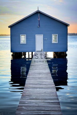 boathouse mural 158611 - Blauw